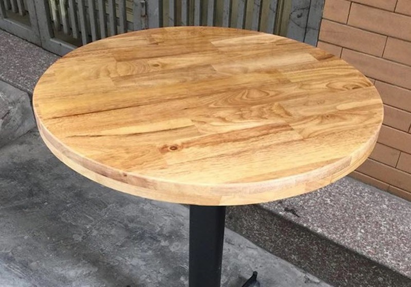 Bàn tròn 60cm gỗ cao su ghép Bàn tròn 60cm gỗ cao su ghép