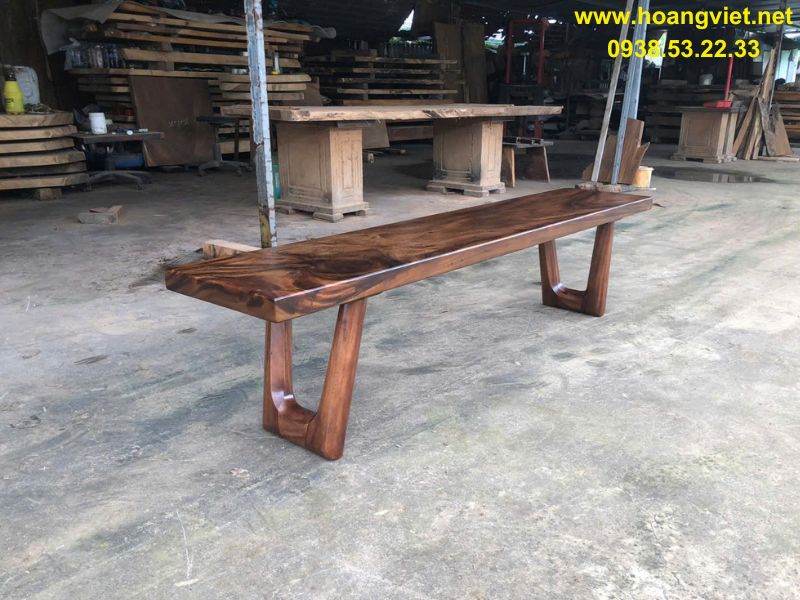 Băng ghế dài gỗ me tây nguyên tấm Băng ghế dài gỗ me tây nguyên tấm