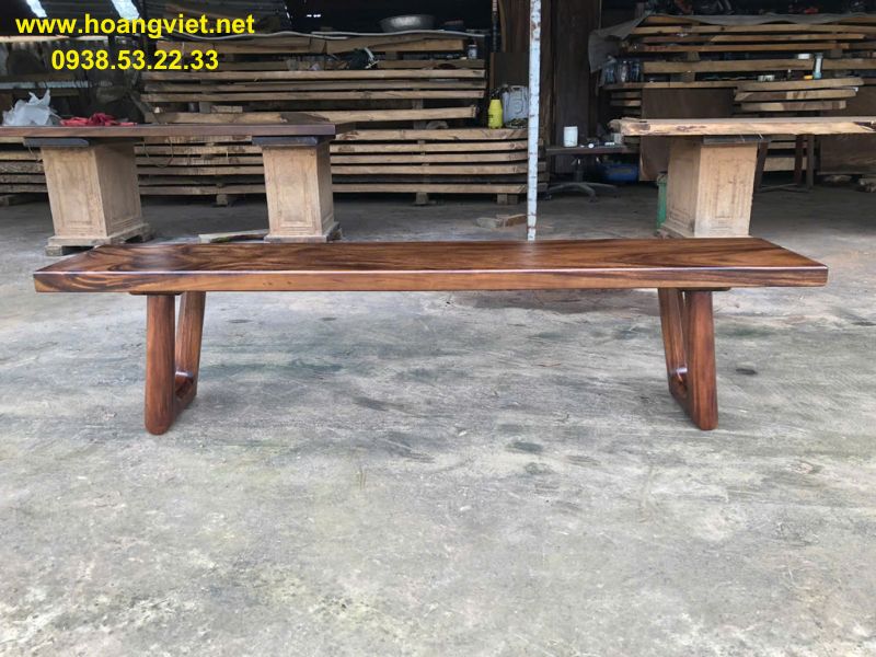 Băng ghế dài gỗ me tây nguyên tấm Băng ghế dài gỗ me tây nguyên tấm