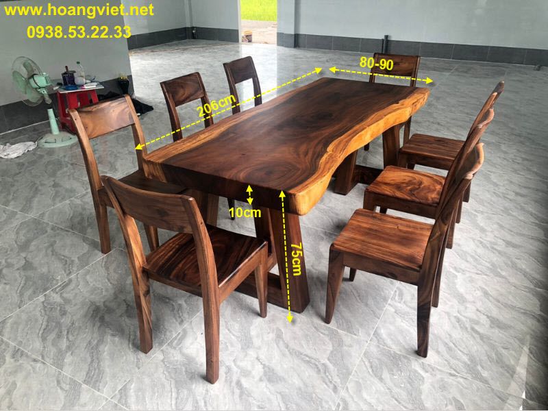 Kích thước bộ bàn ăn 8 ghế gỗ me tây nguyên khối. Kích thước bộ bàn ăn 8 ghế gỗ me tây nguyên khối.