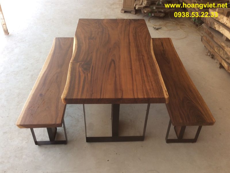 Bộ bàn ghế ăn k3 gỗ me tây nguyên khối Bộ bàn ghế ăn k3 gỗ me tây nguyên khối