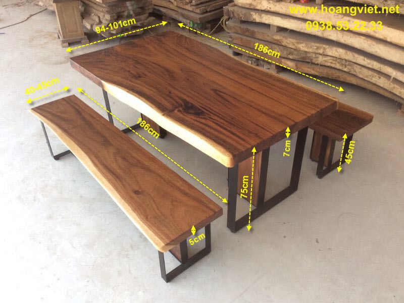 Bộ bàn ghế ăn k3 gỗ me tây nguyên khối Bộ bàn ghế ăn k3 gỗ me tây nguyên khối