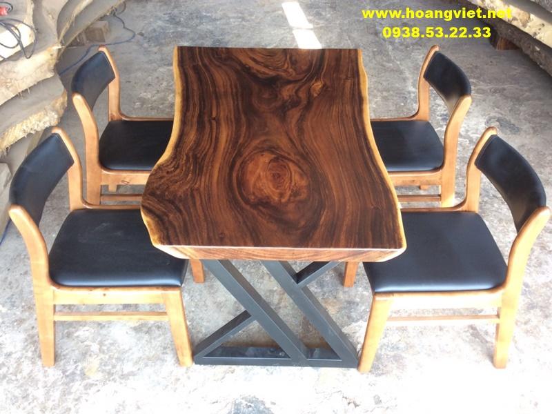 Bộ bàn ghế ăn 4 ghế gỗ tự nhiên Bộ bàn ghế ăn 4 ghế gỗ tự nhiên