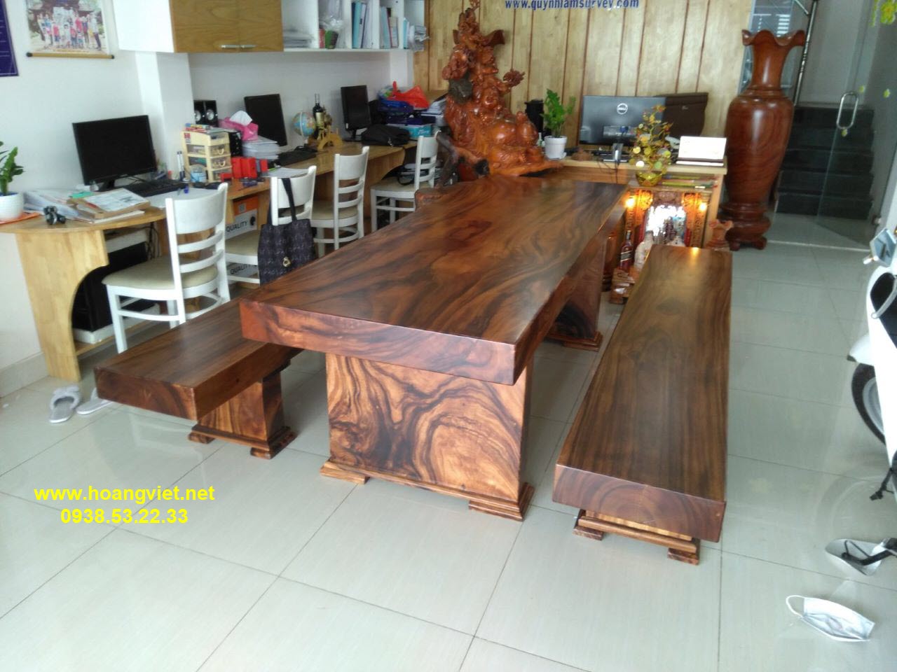 Bộ bàn ghế k3 gỗ me tây nguyên khối Bộ bàn ghế k3 gỗ me tây nguyên khối