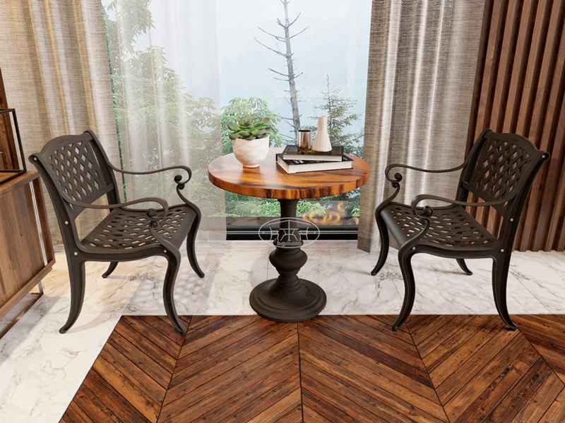 Bộ bàn tròn gỗ 2 ghế đẹp tại TPHCM Bộ bàn tròn gỗ 2 ghế đẹp tại TPHCM