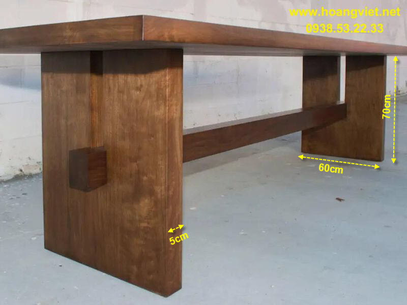 Kích thước chân bàn gỗ CBG05 Kích thước chân bàn gỗ CBG05