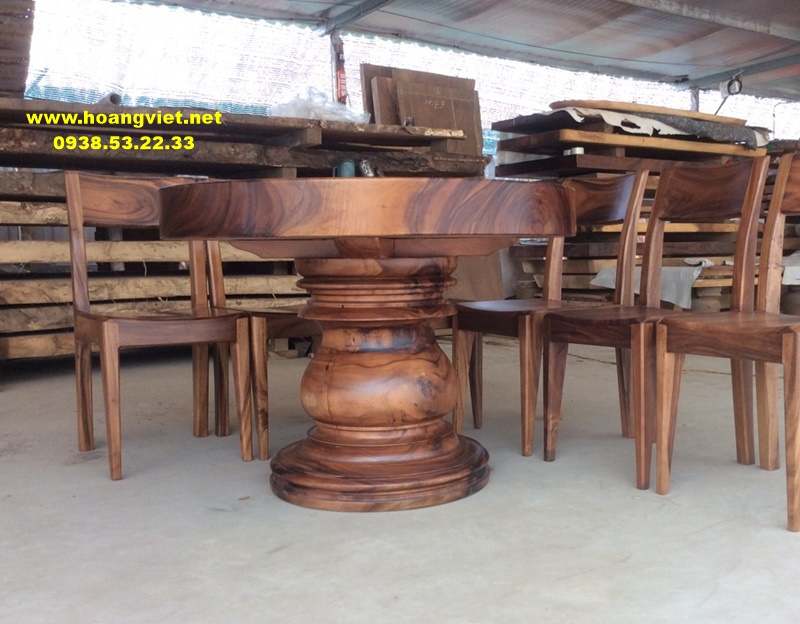 Chân bàn tròn gỗ nguyên khối Chân bàn tròn gỗ nguyên khối