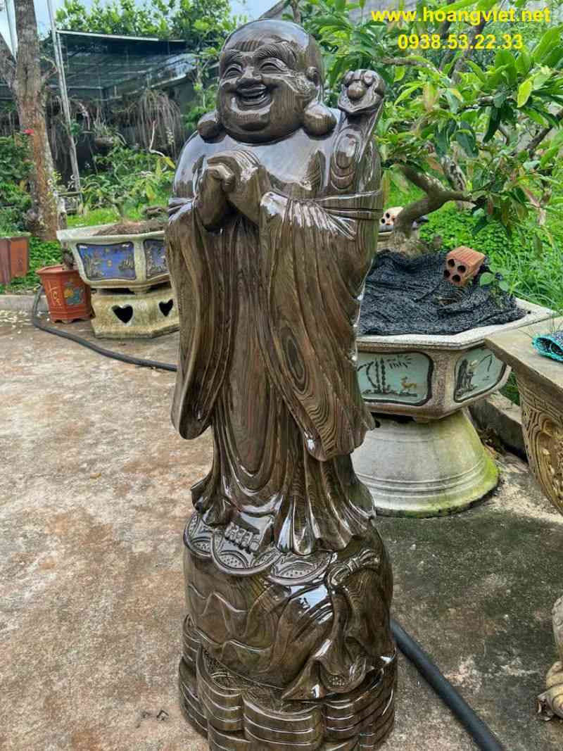 Di lặc chúc phúc gỗ thủy tùng xanh Di lặc chúc phúc gỗ thủy tùng xanh