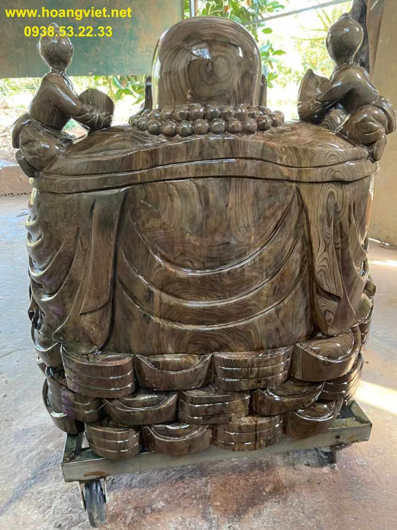 Di lặc ngũ phúc gỗ thủy tùng Di lặc ngũ phúc gỗ thủy tùng