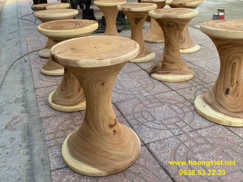 Đôn gỗ me tây tròn giá rẻ chưa sơn Đôn gỗ me tây tròn giá rẻ chưa sơn