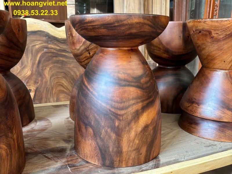 đôn tròn gỗ me tây nguyên khối đôn tròn gỗ me tây nguyên khối