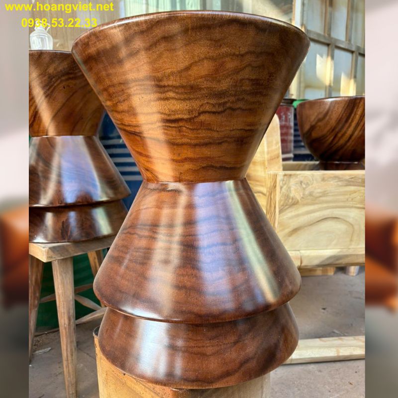 Đôn tab tròn gỗ me tây nguyên khối Đôn tab tròn gỗ me tây nguyên khối