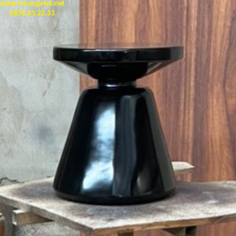Đôn tròn gỗ me tây sơn đen Đôn tròn gỗ me tây sơn đen
