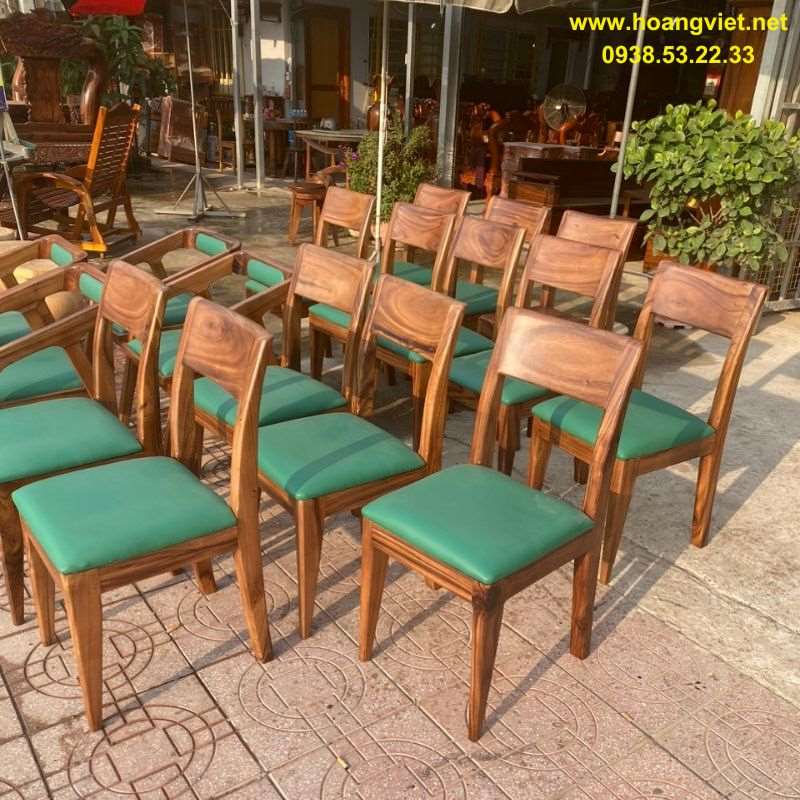 Ghế bàn ăn bọc nệm gỗ me tây Ghế bàn ăn bọc nệm gỗ me tây