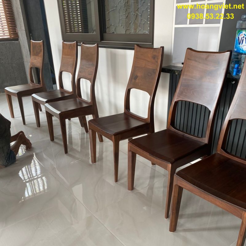 Mẫu ghế ăn gỗ óc chó đẹp và sang trọng Mẫu ghế ăn gỗ óc chó đẹp và sang trọng