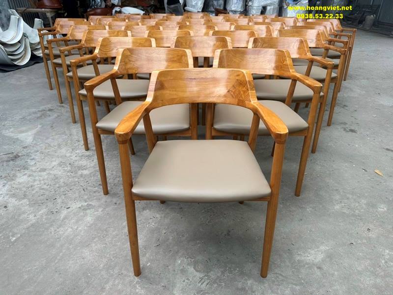 Ghế bàn ăn hiroshima tựa cao bằng gỗ cao su Ghế bàn ăn hiroshima tựa cao bằng gỗ cao su