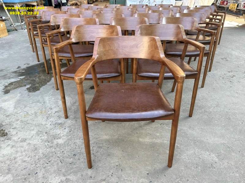 Ghế bàn ăn hiroshima tựa cao bằng gỗ cao su Ghế bàn ăn hiroshima tựa cao bằng gỗ cao su