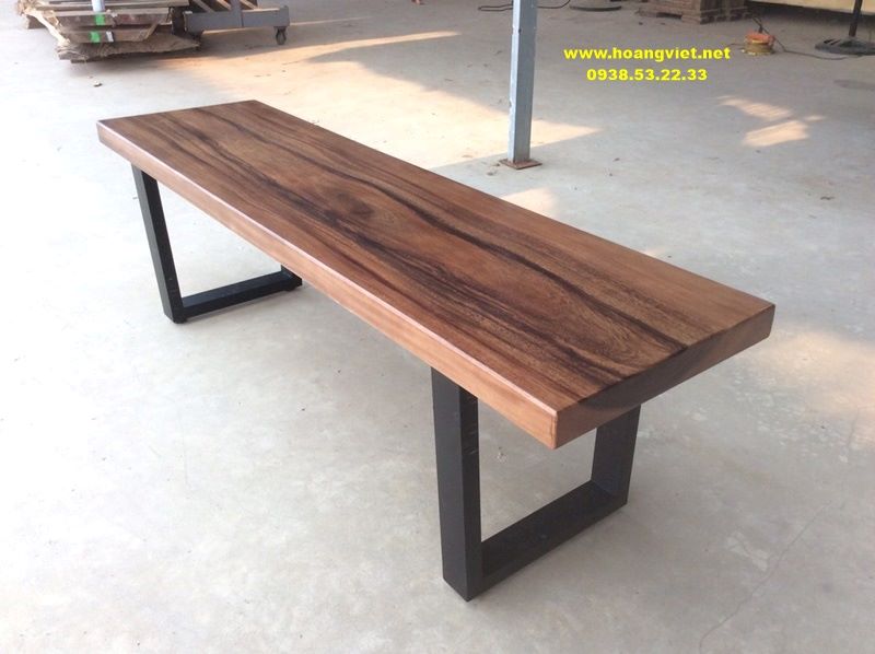 Ghế băng dài 1m4 gỗ me tây Ghế băng dài 1m4 gỗ me tây