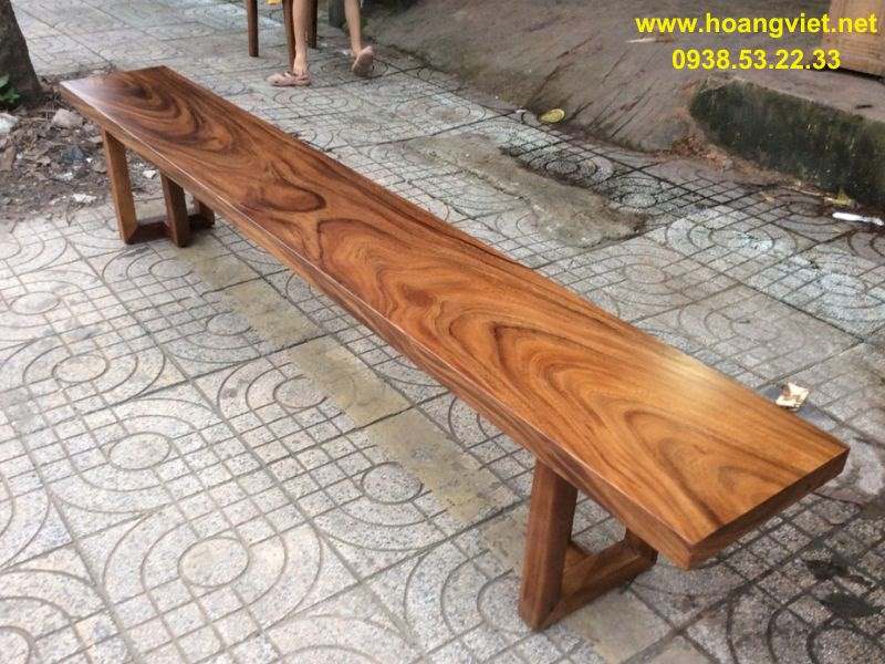 Ghế băng dài 2m4 gỗ me tây Ghế băng dài 2m4 gỗ me tây