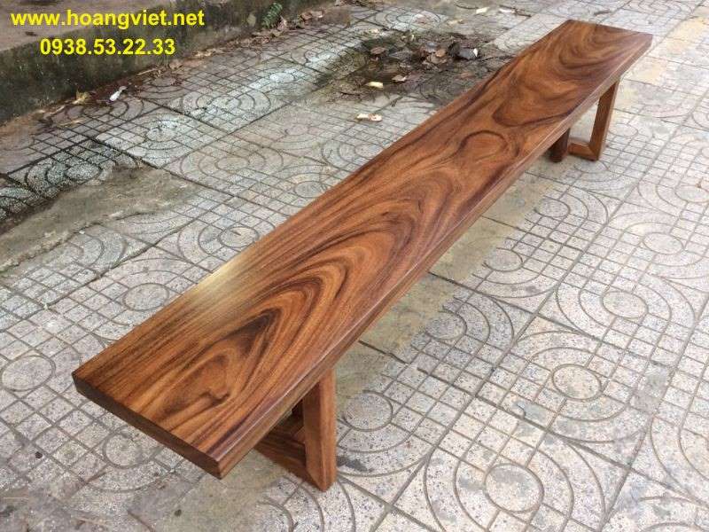 Ghế băng dài 2m4 gỗ me tây Ghế băng dài 2m4 gỗ me tây