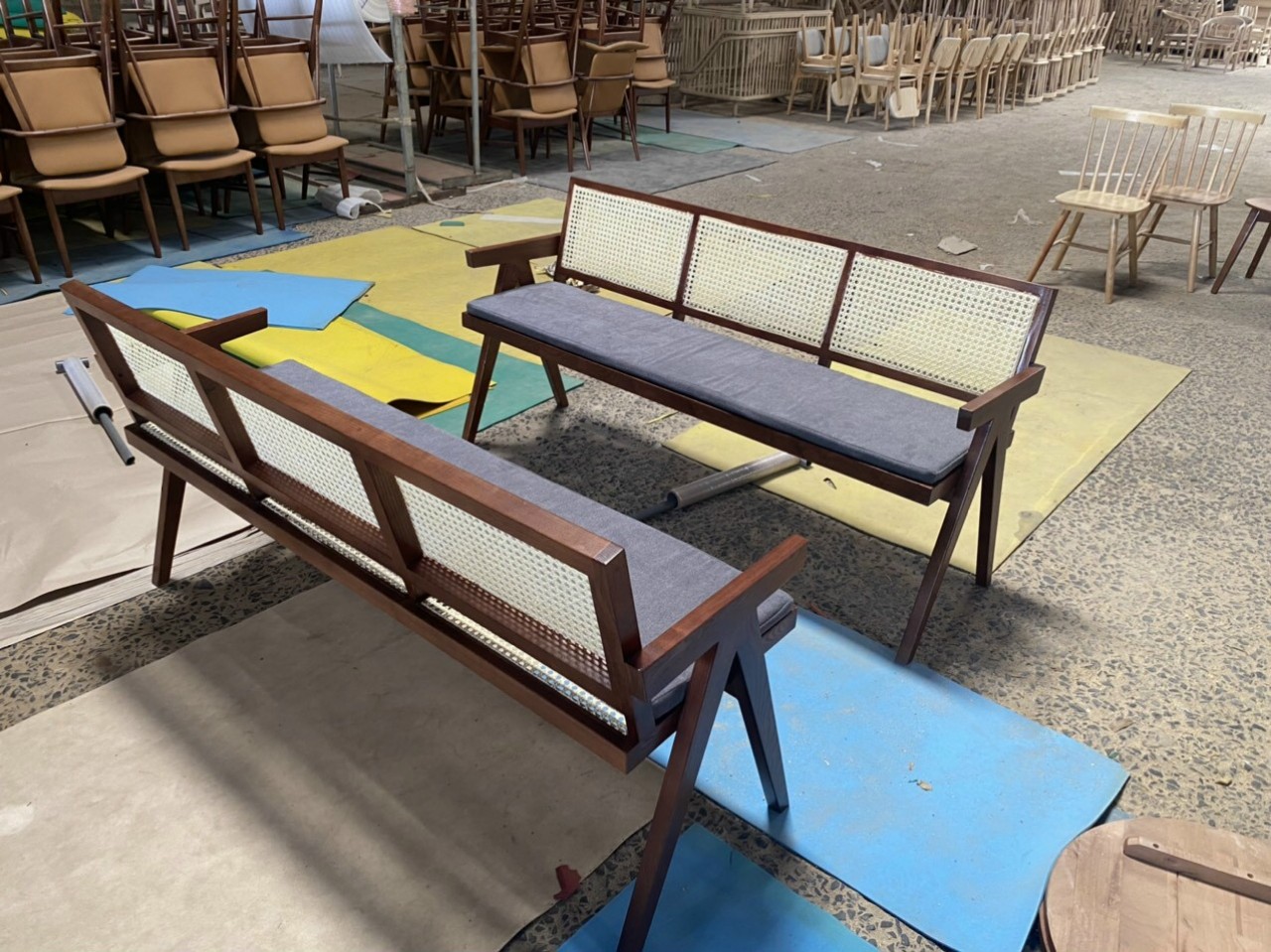 Ghế băng dài bọc nệm Ghế băng dài bọc nệm