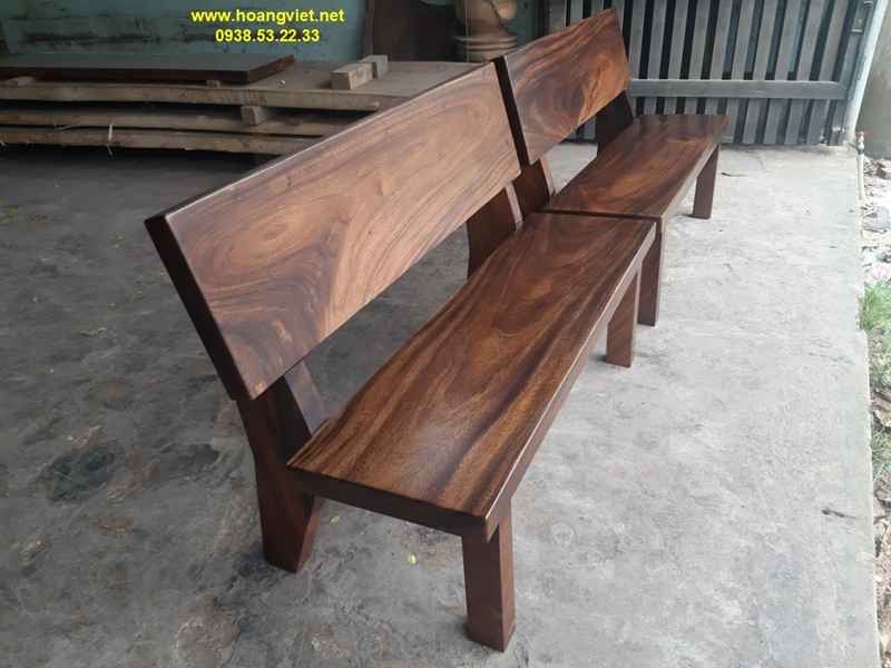 Ghế băng dài gỗ có tựa lưng Ghế băng dài gỗ có tựa lưng