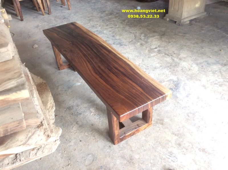 Ghế băng dài gỗ me tây dài 1m6 Ghế băng dài gỗ me tây dài 1m6