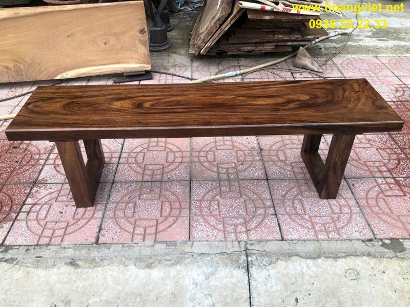 Ghế băng dài gỗ me tây nguyên tấm Ghế băng dài gỗ me tây nguyên tấm