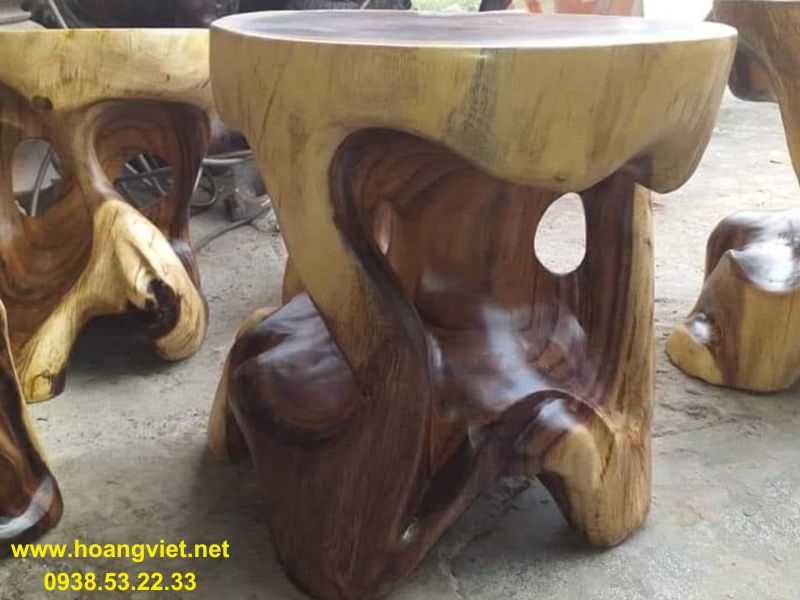 Ghế đôn dây gỗ me tây Ghế đôn dây gỗ me tây