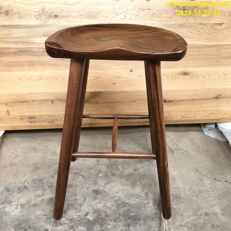 Ghế đôn gỗ me tây quày bar Ghế đôn gỗ me tây quày bar