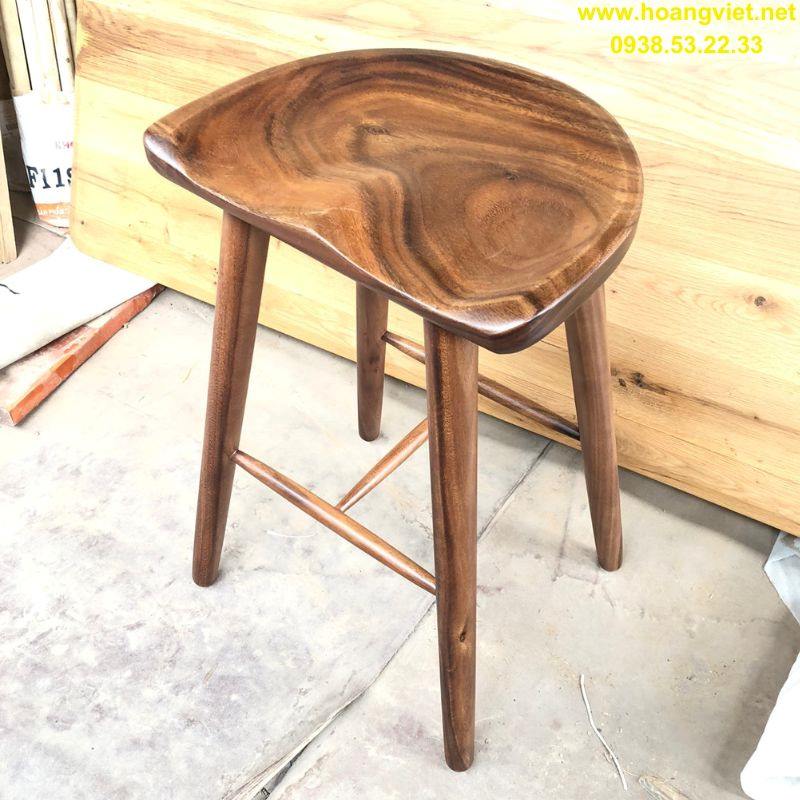 Ghế đôn gỗ me tây quày bar Ghế đôn gỗ me tây quày bar