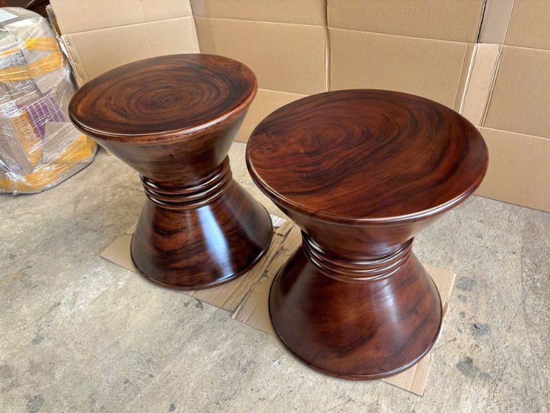 Ghế đôn gỗ tròn nguyên khối đẹp Ghế đôn gỗ tròn nguyên khối đẹp