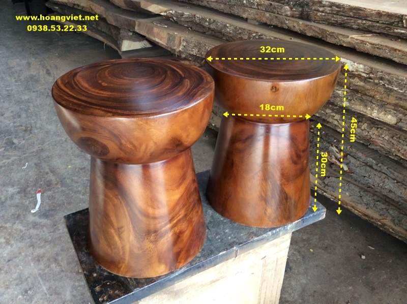 Kích thước ghế đôn gỗ tròn nguyên khối Kích thước ghế đôn gỗ tròn nguyên khối