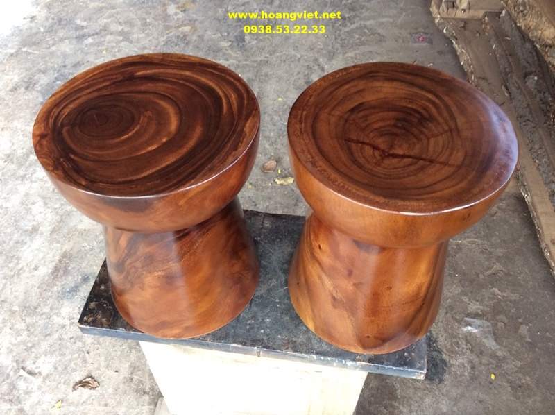 Ghế đôn gỗ tròn nguyên khối tại TPHCM Ghế đôn gỗ tròn nguyên khối tại TPHCM
