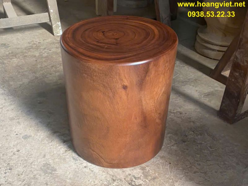 Ghế đôn gỗ trụ thẳng trang trí Ghế đôn gỗ trụ thẳng trang trí