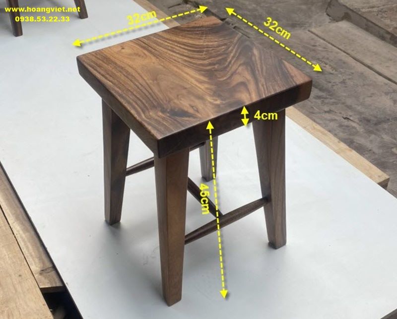 Kích thước ghế đôn gỗ vuông Kích thước ghế đôn gỗ vuông