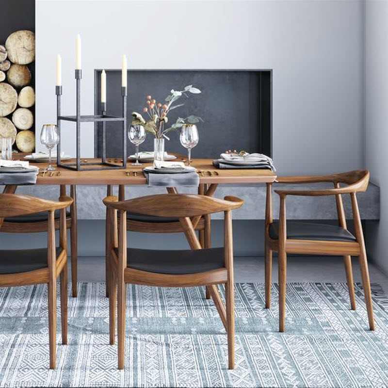 Ghế Kennedy kết hợp với bàn ăn Ghế Kennedy kết hợp với bàn ăn