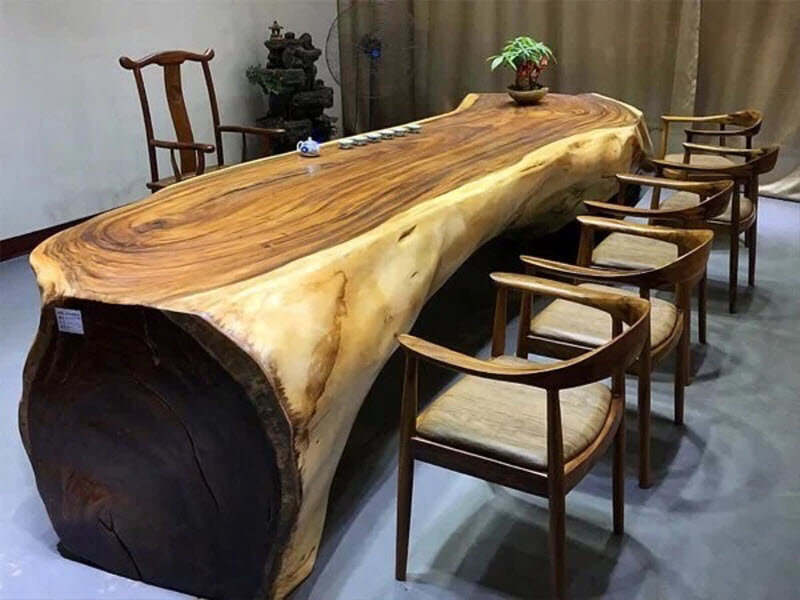 Ghế Kennedy kết hợp bàn gỗ me tây nguyên khối Ghế Kennedy kết hợp bàn gỗ me tây nguyên khối