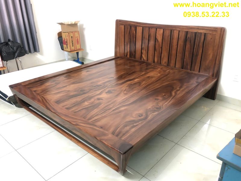 Giường gỗ me tây kiểu nhật cao cấp Giường gỗ me tây kiểu nhật cao cấp