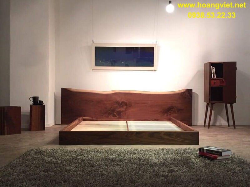 Giường gỗ óc chó Giường gỗ óc chó