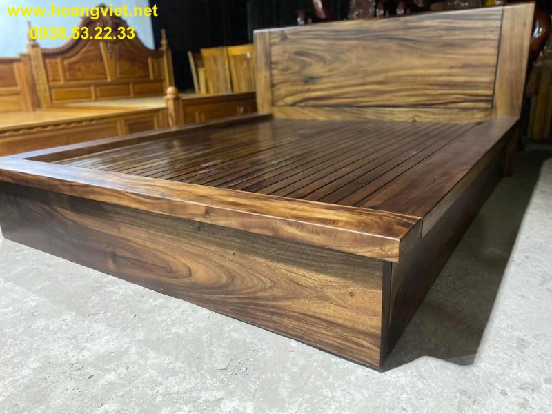Giường ngủ gỗ me tây cao cấp Giường ngủ gỗ me tây cao cấp