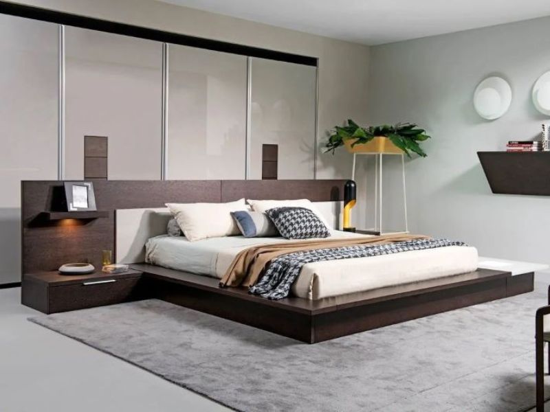 Giường phản gỗ chân thấp Giường phản gỗ chân thấp