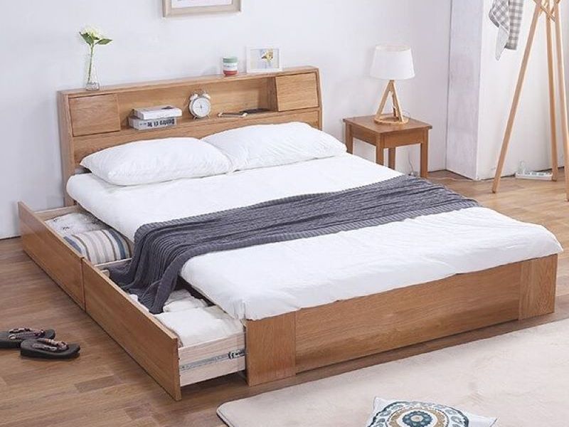 Giường phản gỗ kết hợp ngăn kéo Giường phản gỗ kết hợp ngăn kéo