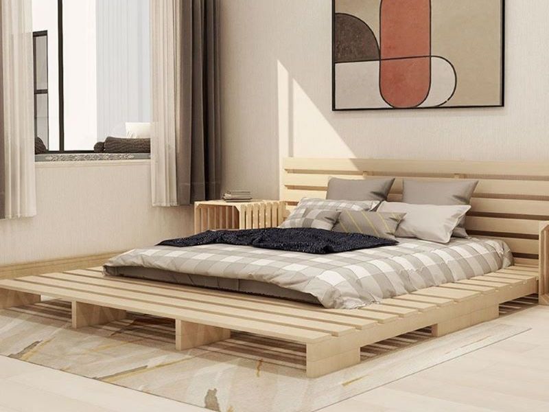 Giường phản gỗ pallet Giường phản gỗ pallet