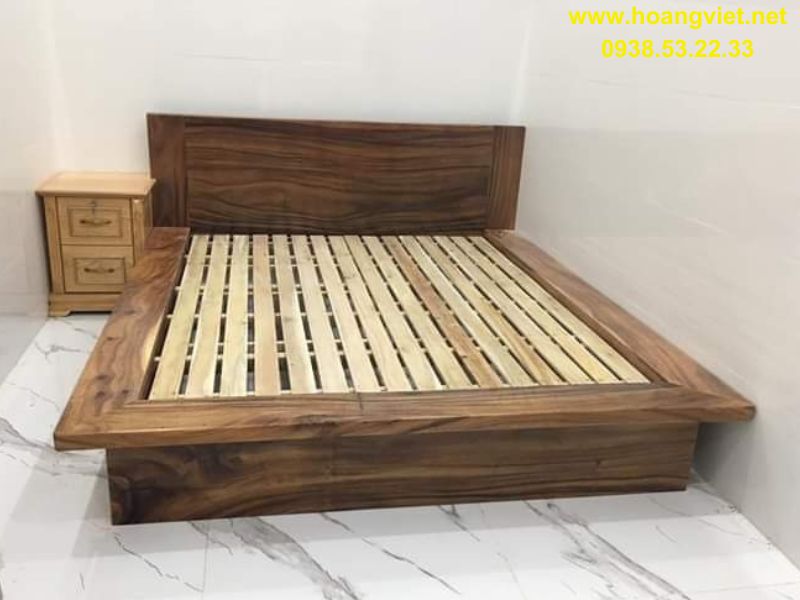 Giường vuông gỗ me tây Giường vuông gỗ me tây