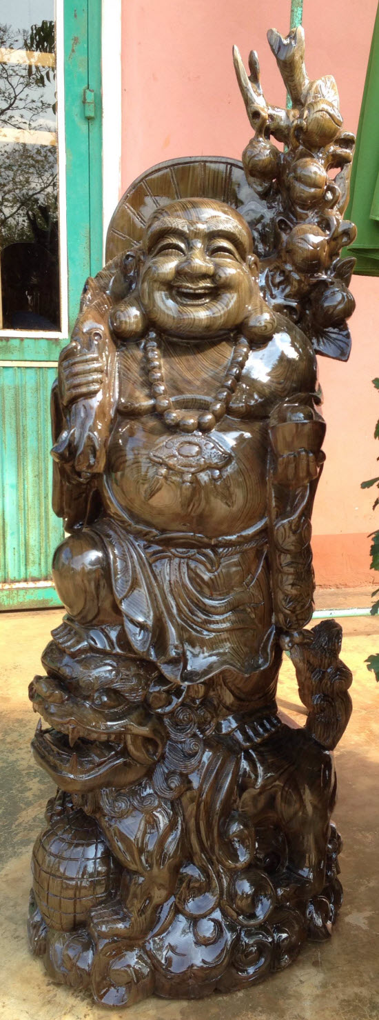 Tượng di lặc gỗ thủy tùng cao 1.0m Tượng di lặc gỗ thủy tùng cao 1.0m