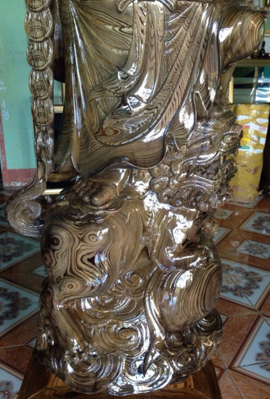 Tượng di lặc gỗ thủy tùng cao 1.45m Tượng di lặc gỗ thủy tùng cao 1.45m