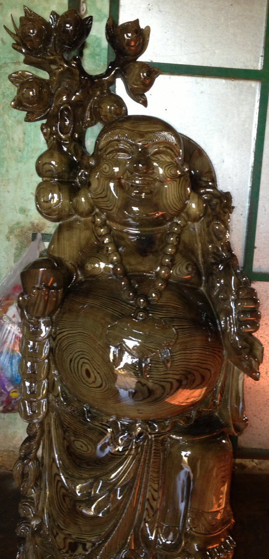 Tượng di lặc đứng lân Tượng di lặc đứng lân