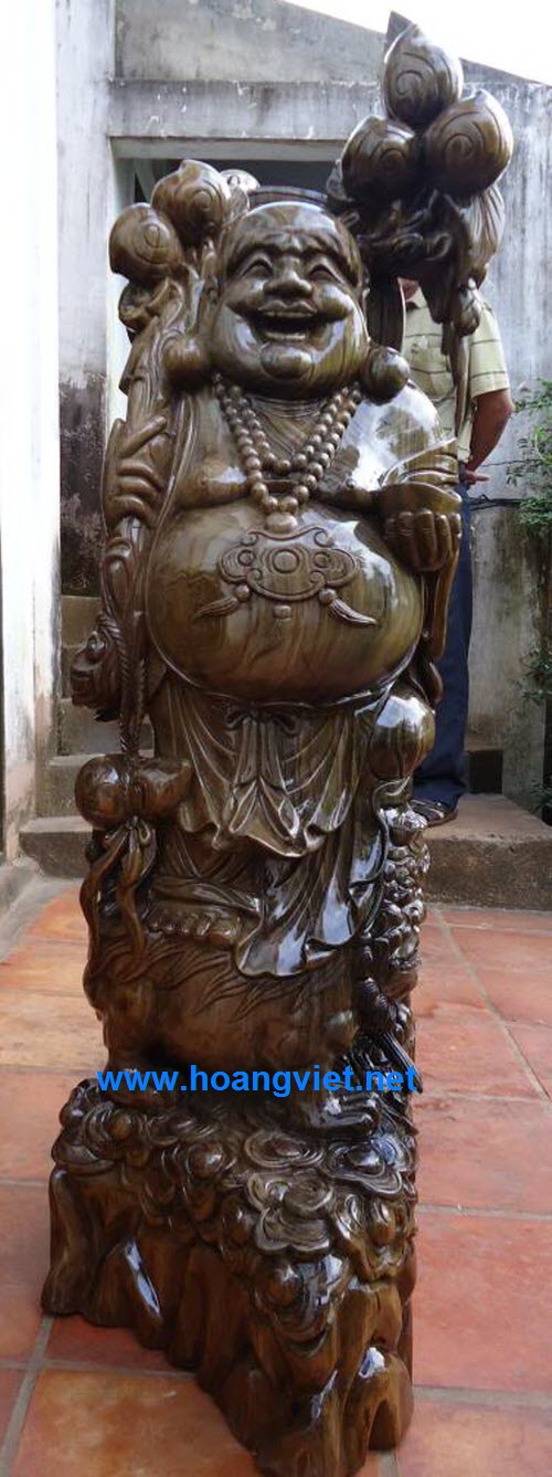Tượng di lặc gỗ thủy tùng 2 Tượng di lặc gỗ thủy tùng 2