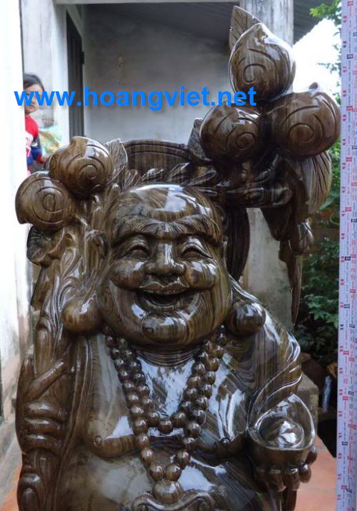 chi tiết tượng di lặc gỗ thủy tùng 2 Chi tiết tượng di lặc gỗ thủy tùng 2